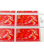 Scott #2247 Pan American Games Block of 10 US 22¢ Stamps 1986 FACE Value $2.20 - $3.91