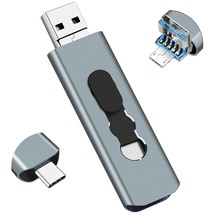 128Gb Usb 3.0 Flash Drive 3-In-1 Photo Stick For Android Phones, Borlterclamp Ot - £27.17 GBP