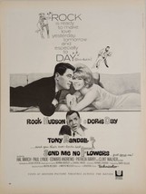 1964 Magazine Movie Ad &quot;Send Me No Flowers&quot;Rock Hudson,Doris Day,Tony Randall - £17.44 GBP