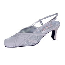  FLORAL Joy Women Wide Width Pointed Toe Mesh Satin Upper Slingback Shoes  - $39.95