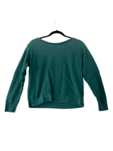 LNA Womens Sweatshirt Green Pullover Cold Shoulder Long Sleeve Size XS - $14.39