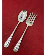 Gorham Heritage 2 Piece Salad Silver Plated 11&quot; Fork &amp; Spoon Serving Set... - £23.33 GBP