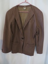 Krizia Made In Italy 100% Wool Brown Suit BLAZER/JACKET Size 44 Retail $700 - £119.90 GBP