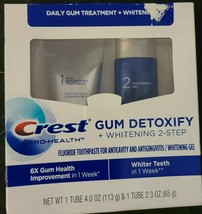 Crest Pro Health Fluoride Gum Detoxify Fluoride Toothpaste &amp; Whitening G... - £13.11 GBP