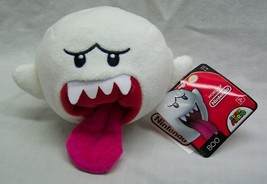 Jakks Nintendo Super Mario Boo Ghost Character 4&quot; Plush Stuffed Animal Toy New - £15.58 GBP