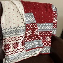 New Queenwest Christmas Theme Knitted Throw Blanket 62 X 47  ( D2) - £31.65 GBP