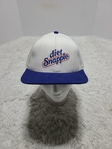 RARE DIET Snapple Beverage Logo Snapback Hat Cap Blue/White Made In USA ... - £15.55 GBP