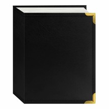 Pioneer Photo Albums E4-100/BK 100-Pocket Black Sewn Leatherette Cover w... - $14.99