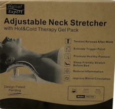 Adjustable Neck Stretcher W/Gel Pack Shoulder Posture Corrector Neck Pain Relief image 2
