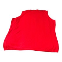 Joan Rivers Sleeveless Shirt Size XL Tank Top Undershirt Sweater Red Ribbed - £7.15 GBP