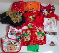 Baby Girls Clothing 20 Piece Lot, Mixed Sizes Newborn-12 Months Reseller Bundle  - £19.65 GBP