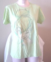 Women&#39;s Size XL  Lime Green Tinkerbell T Shirt Disney - £10.38 GBP