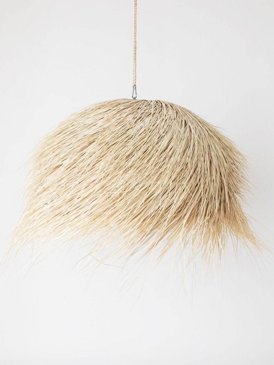 Suspension ball in fiber of palms **30% off**, Woven Rattan Lampshade Morocco Wi - $110.00