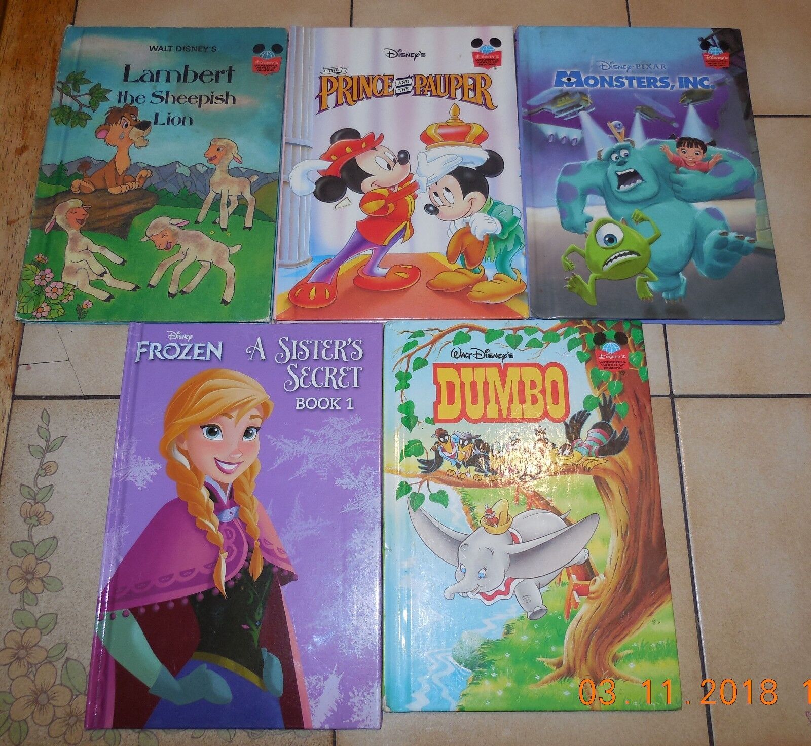 Primary image for lot of 10 Disney Wonderful World Of Reading Books Dumbo Lady and the Tramp Pooh