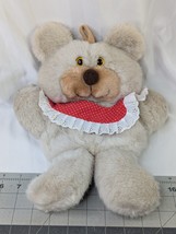 Hallmark Tan Teddy Bear Plush Stocking Sack 14 Inch 1983 Stuffed Animal Toy - £7.66 GBP