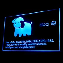 150008B Chinese Zodiac Dog Race Fortune Month Gossip Display LED Light Sign - £17.29 GBP