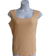 Roaman&#39;s Denim 24/7 Ribbed Cotton Scoop Neck Tank Top Plus S 12W  Lt. Peach - €4,78 EUR