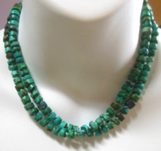 Signed &quot;IL 925 Long Turquoise Bead Necklace 33.5&quot; - $118.80