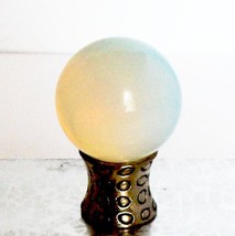 Opaline Glass Ball  #1 Mounted 11/16 in. diam Wendy&#39;s DOLLHOUSE Miniatures - £15.24 GBP