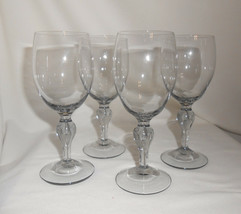 Teardrop Stem Cordial Glasses Set Of 4 Smoke Color 5&quot; Liquor Cocktail Vi... - $19.80