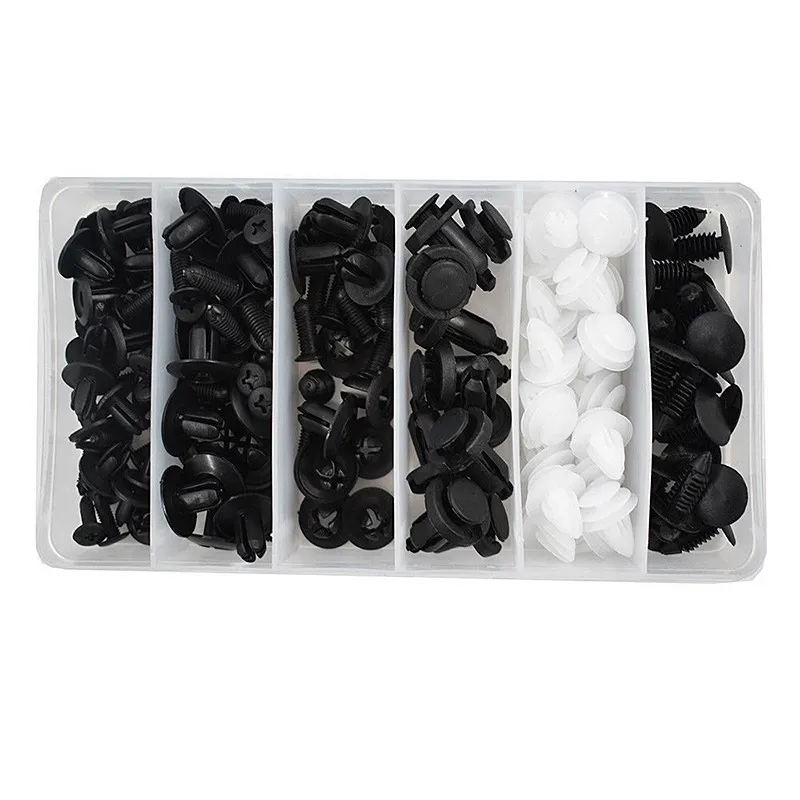 Sporting 6 Size 100pcs Auto Fastener Car Clips Mixed Body Push Retainer Pin Rive - £23.90 GBP