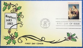 U.S.#2063 20¢ Madonna and Child (1983) Printed &amp; Hand Painted FDC by Tom Foust - £3.19 GBP