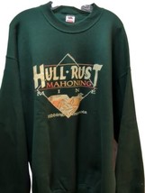 Hull Rust Mahoning Mine vintage sweatshirt green XL Men Women Hibbing MN MadeUSA - $31.18