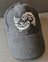 Native Origins Raven Fin Whales Black Art Cap Adjustable Strap Back Mens - $20.45