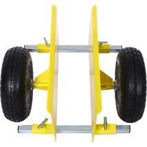 600lb Panel Dolly 10in. Pneumatic Wheels - Yellow - £76.00 GBP