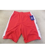 Champion Men&#39;s Shorts CZB500 White Large Red New w/Tags--FREE SHIPPING! - £7.85 GBP