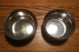 007 2 Vintage Derby Silver Company Quadruple Plate Bowls 3935 Set - $36.99