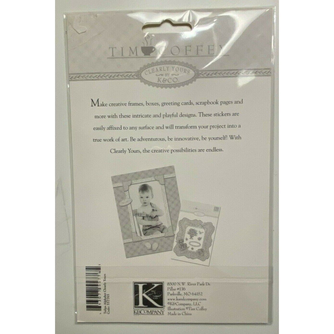 Tim Coffey Red Pink Alphabet by K &amp; Company ** Clearly Yours #557765 - $0.98