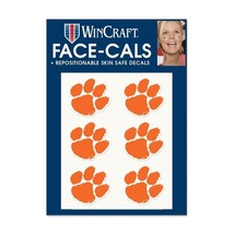 Clemson Tigers 6 Pack Tattoos Face Cals - £7.49 GBP