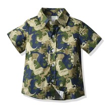 Summer  Boys Shirts Blusa Short Sleeve Boys Shirts Collared Blouse And Bows Baby - £44.31 GBP