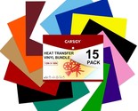 Heat Transfer Vinyl For T-Shirts 12In.X10In. 15 Sheets-Iron On Vinyl Htv... - £12.04 GBP