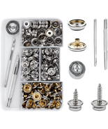 135 PCS Snap Kit Tool Marine Grade Stainless Steel Button Fastener Tool ... - $28.18 CAD