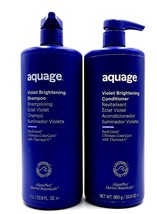 Aquage Violet Brightening Shampoo &amp; Conditioner 33.8 oz Duo - £61.06 GBP