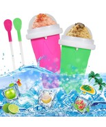 S Slushie Cup, Magic Slushy Maker Squeeze Cup Smoothie Cups With Lids An... - £30.21 GBP