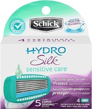 Schick Hydro Silk Sensitive Care Refill - 4 each (Pack of 3) Total 12 Ca... - £19.98 GBP