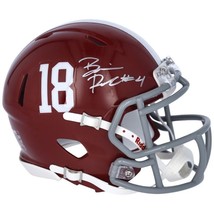 Brian Robinson Autographed Alabama Crimson Tide Mini Speed Helmet Fanatics - £56.95 GBP