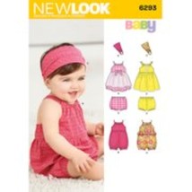 Simplicity Creative Patterns New Look 6293 Babies&#39; Romper, Dress, Panties and He - £12.57 GBP