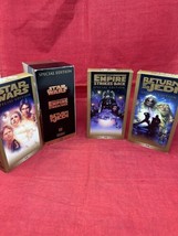 Star Wars Trilogy VHS 1997 Special Edition Episodes 4-6 Gold Edition Mov... - £9.33 GBP