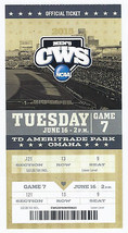 2015 College World Series Full Unused Ticket Game 7 LSU Cal State Fullerton CWS - £41.25 GBP
