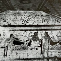 1927 Wall Mural Tomb Of The Leopard Corneto Antique Print Ephemera DWM7D - £16.76 GBP