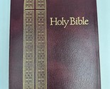 Holy Bible Regency KJV Giant Print BurgundyLeather 885CBG Indexed Red Le... - $16.44