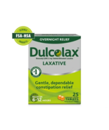 Dulcolax Stimulant Laxative 25 Tablets for Overnight Relief Exp 6/24+ - £6.24 GBP