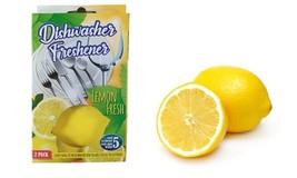 Lemon Dishwasher Freshener Scent Pack Finish Fragrance Cleaner Odour Fre... - £4.00 GBP
