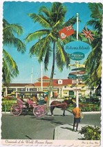 Postcard Crossroads Of The World Rawson Square Nassau Bahama Islands - £2.31 GBP