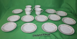 Vintage 16 Piece Royal Gallery China Irene Japan 3133 Saucers And Coffee Cups - £58.37 GBP