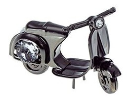 Crystal Temptations Motor Scooter Black Plated Metal Figurine With Swarovski Cry - £15.65 GBP